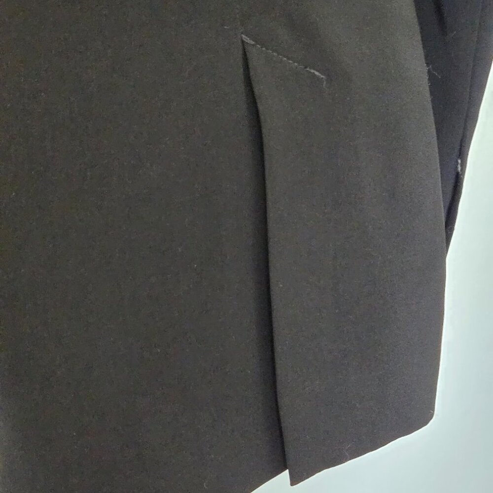 Zara Basic Collarless Blazer Sz S - image 4